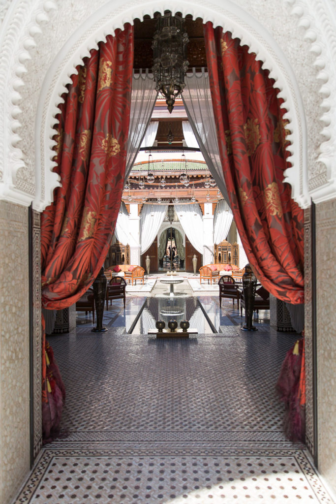 The entry of Hotel Royal Mansour