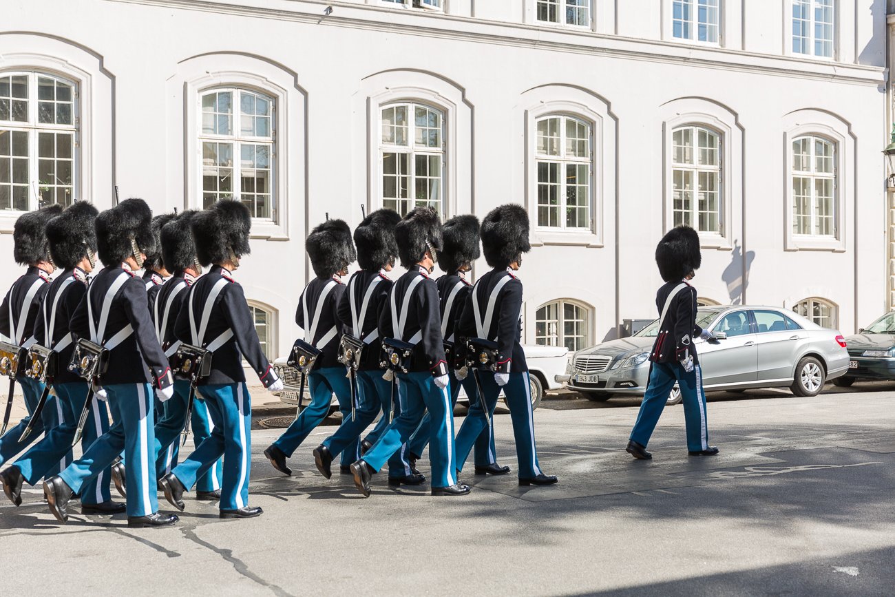 Changing of the Guards at Amalienborg Copenhagen