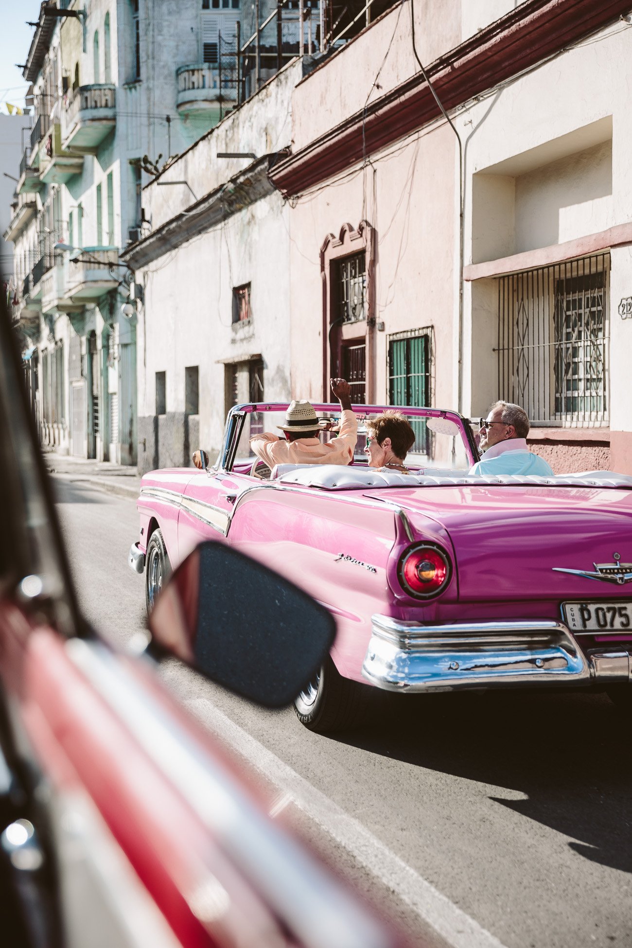 Vintage car tour through Havana Cuba