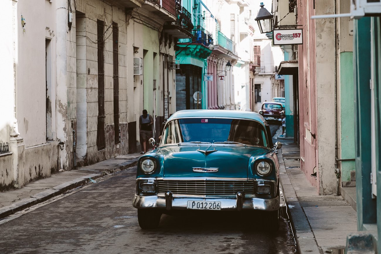 Vintage Car in Havana Cuba