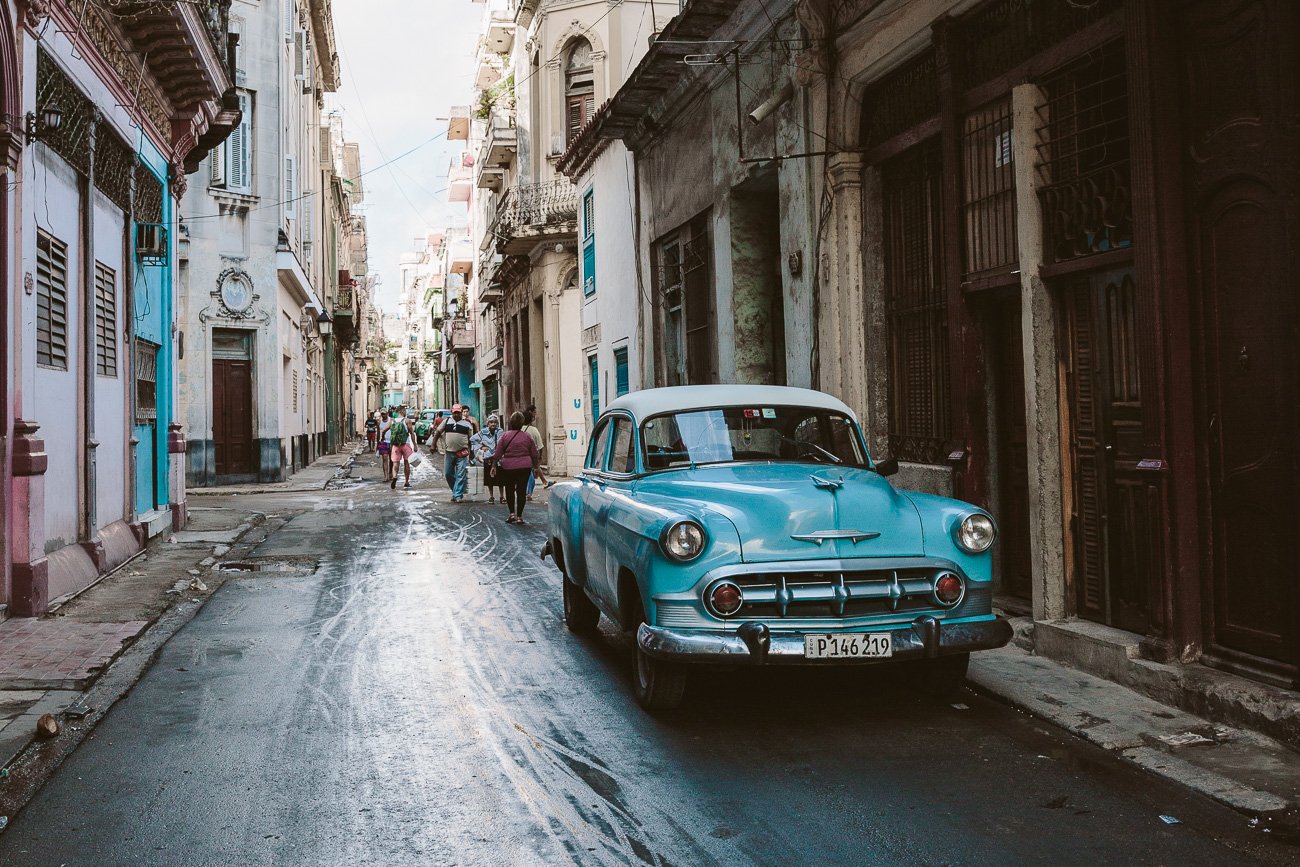 scena stradală din Havana Cuba