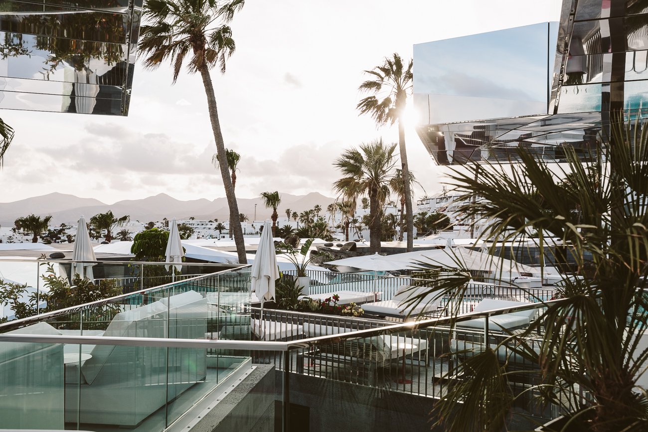 Pool view from De Luxe Suite #606 at La Isla Y El Mar Boutique Hotel Lanzarote