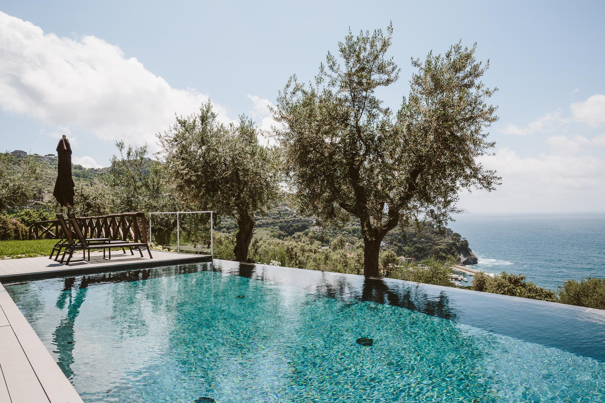 Infinity Pool at Art Hotel Villa Fiorella in Massa Lubrense