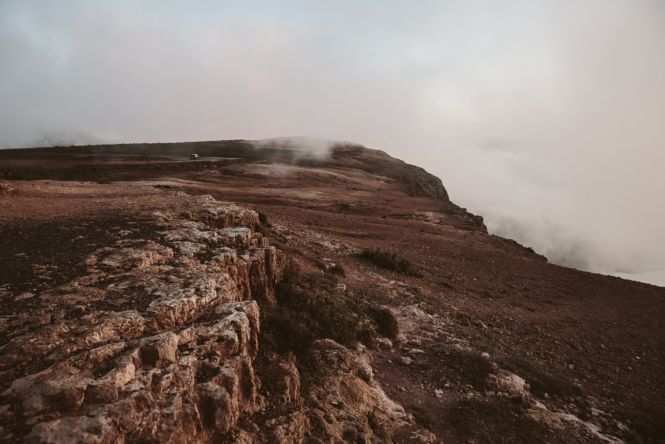 The cliffs south of Mirador del Rio