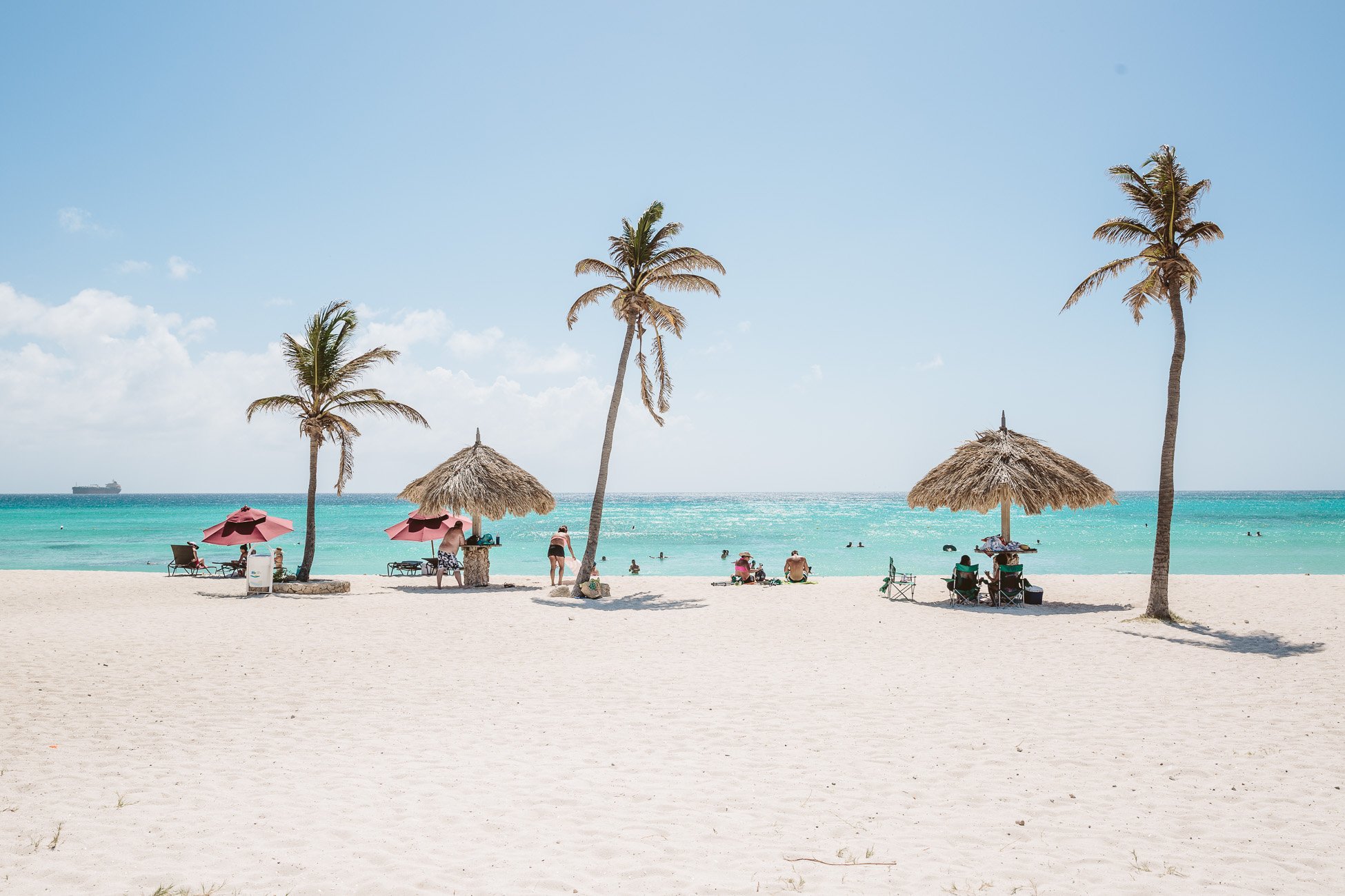 Classic Aruba weather at Arashi Beach