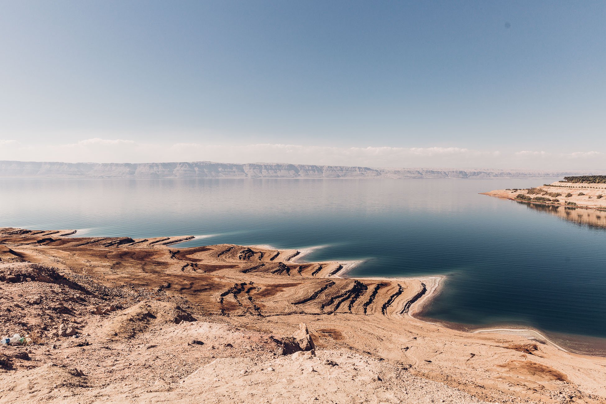 Dead Sea shore in Jordan