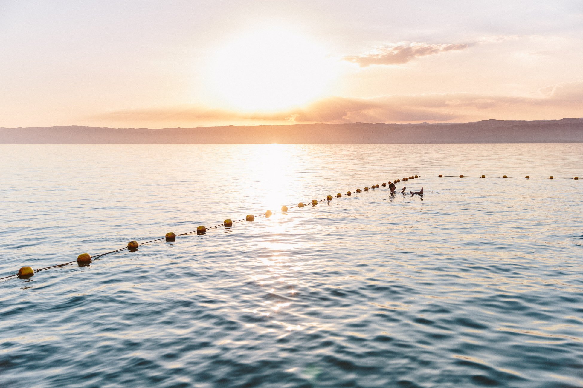 Dead Sea at Sunset in Jordan