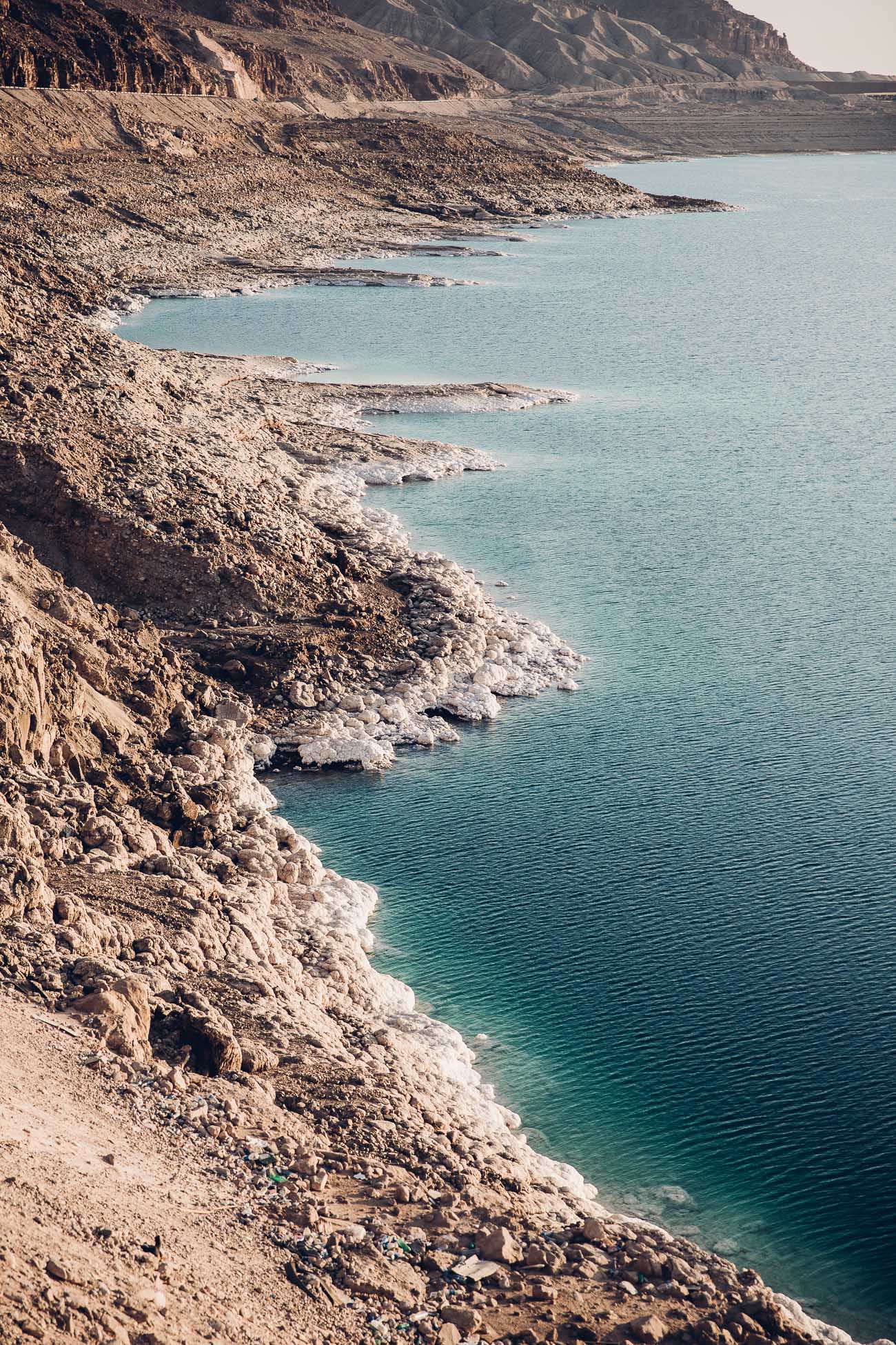 Salt Formations at the Dead Sea in Jordan