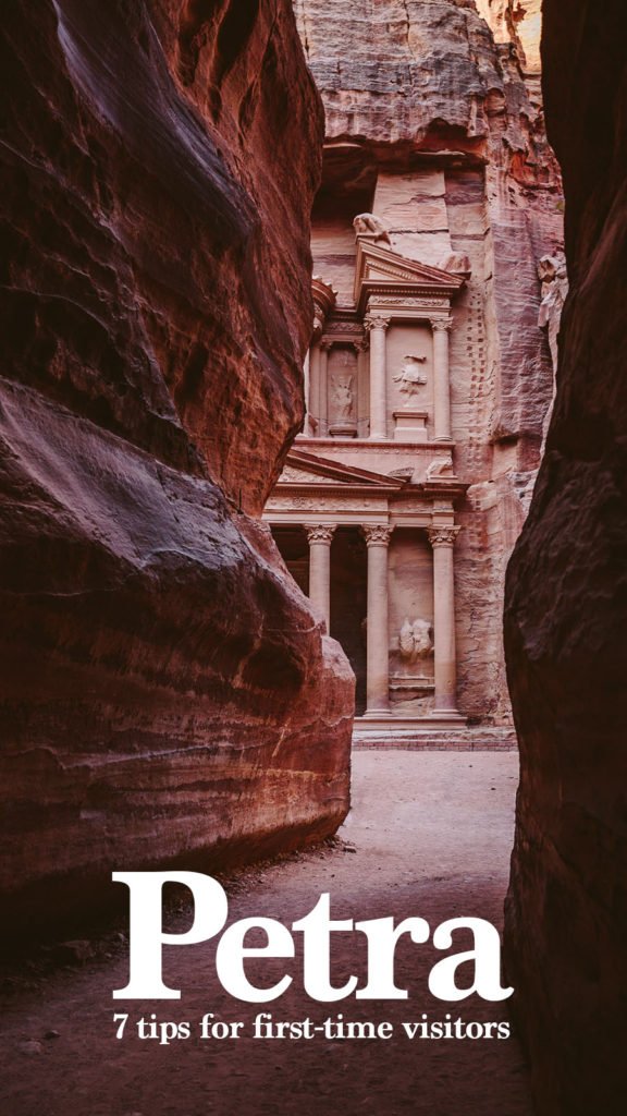 7 tips for a visit of Petra for first-Timers for Pinterest