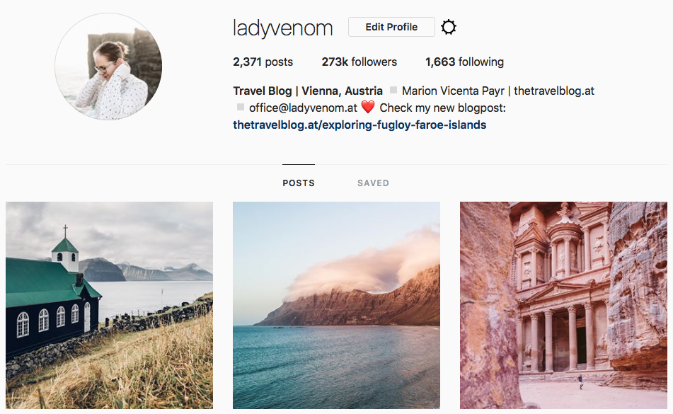 Instagram Influencer Ladyvenom