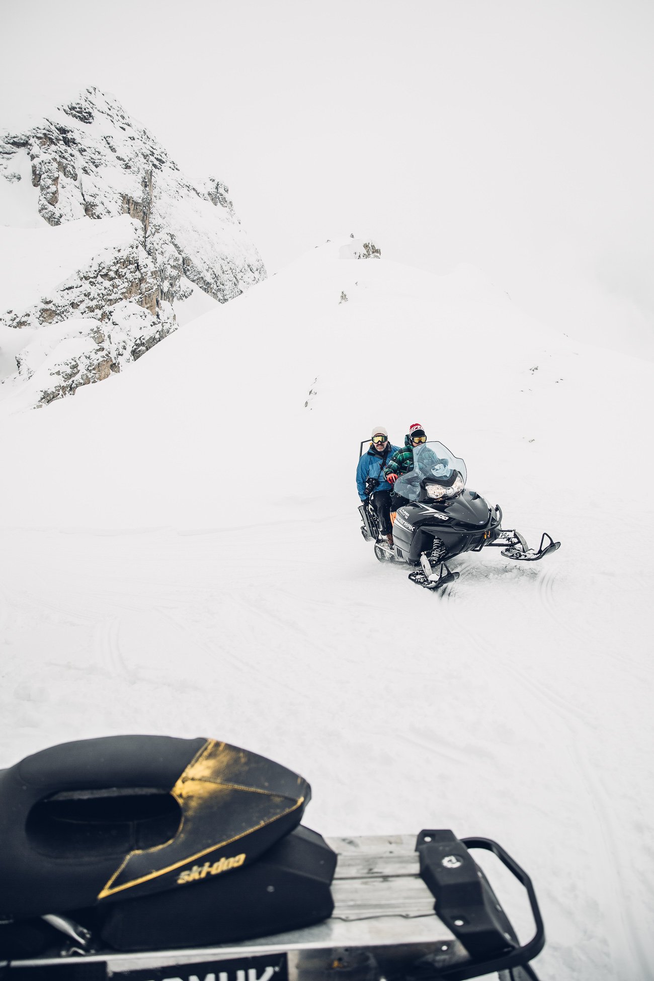 Snowmobile ride in Cortina d'Ampezzo 