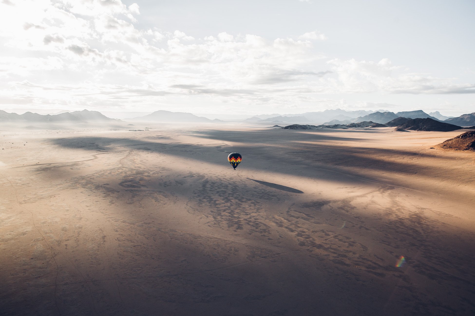 Hot air balloon ride at Sossusvlei Namibia