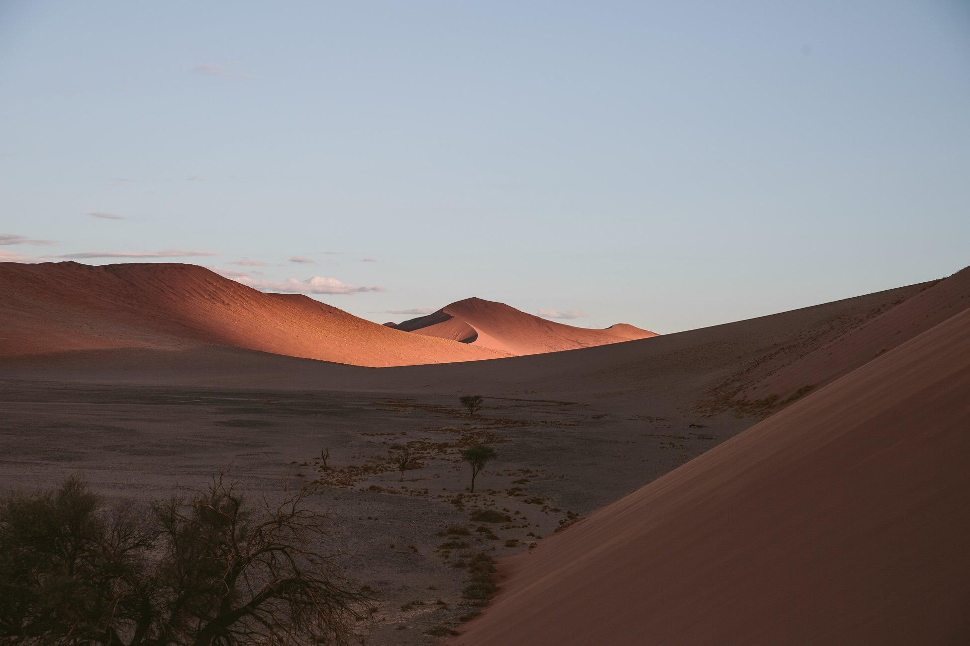 Sossusvlei at sunset