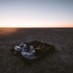 Sleep-out under the stars in the Salt Pan in Botswana