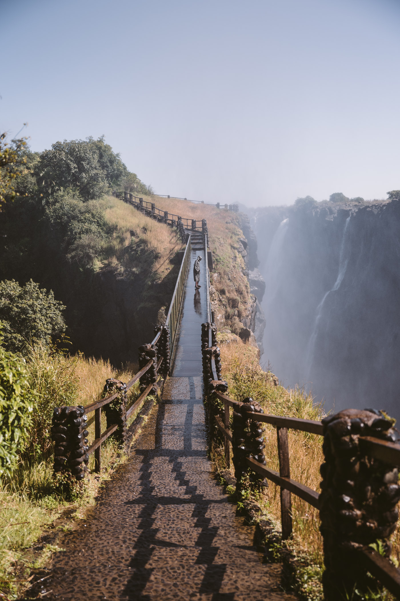 Victoria Falls from Livingstone Zambia