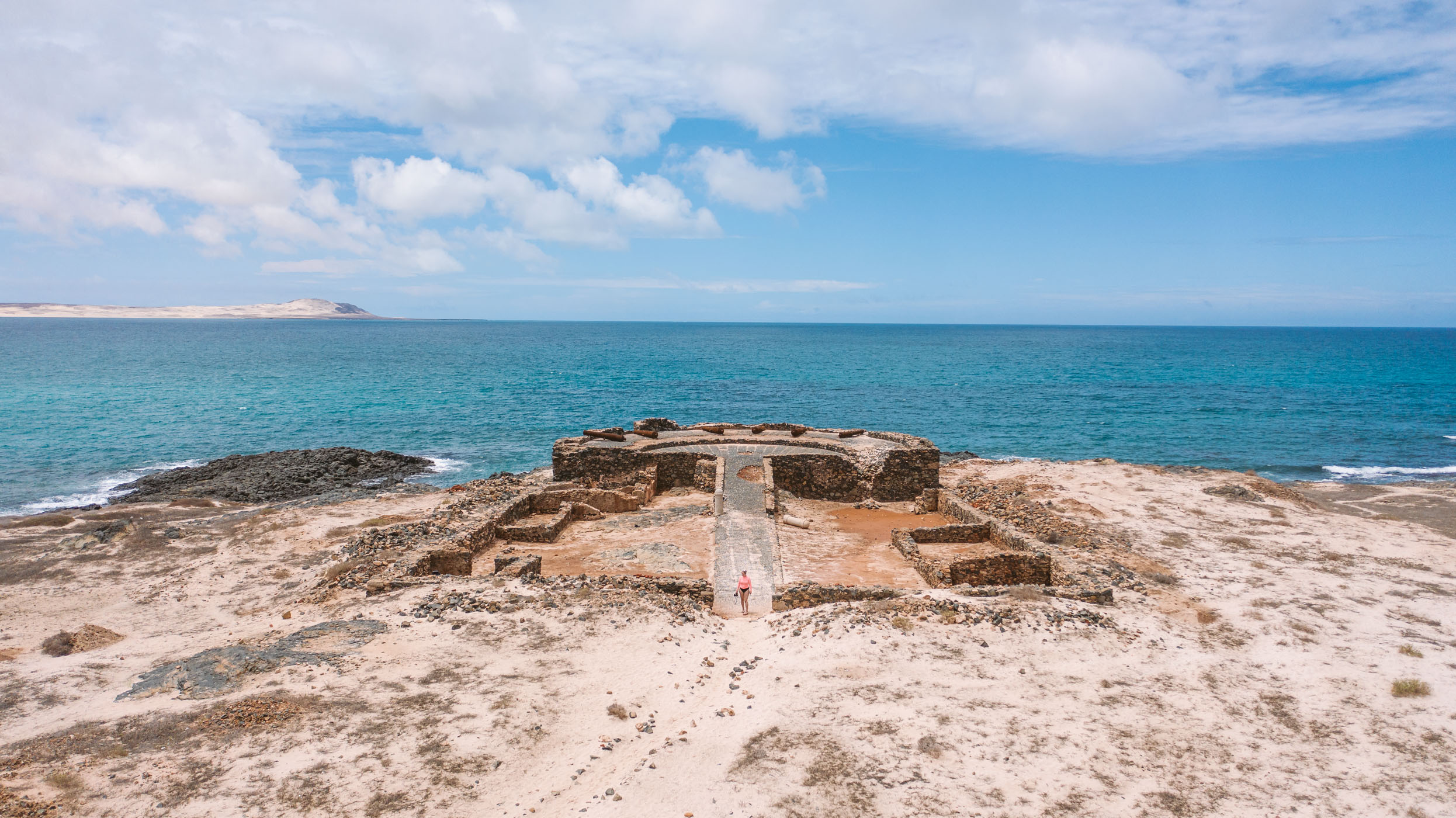 Forte Duque de Bragança on Ilhéu de Sal Rei at Boa Vista Cape Verde