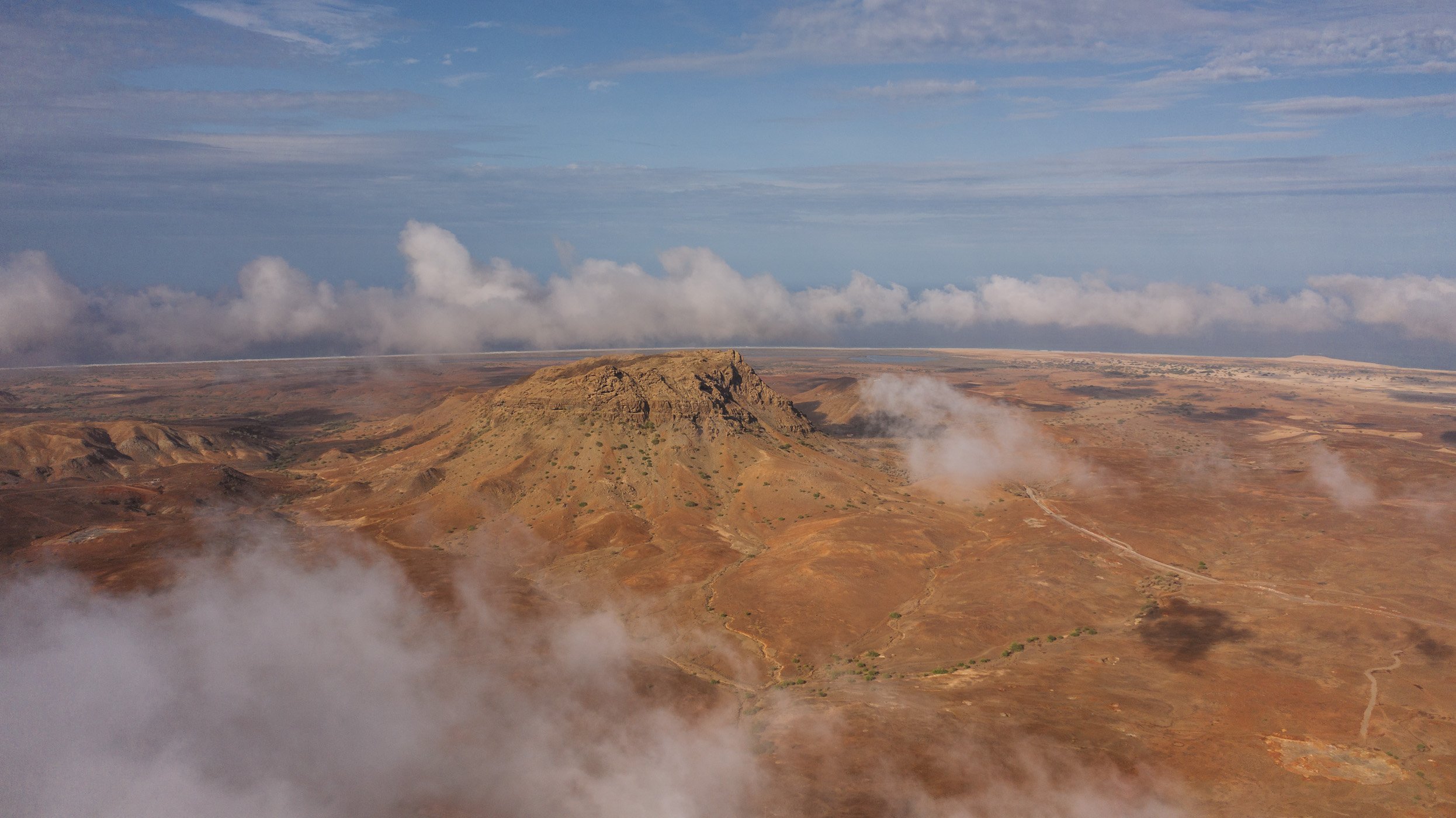 Rocha Estância mountain Boa Vista Cape Verde