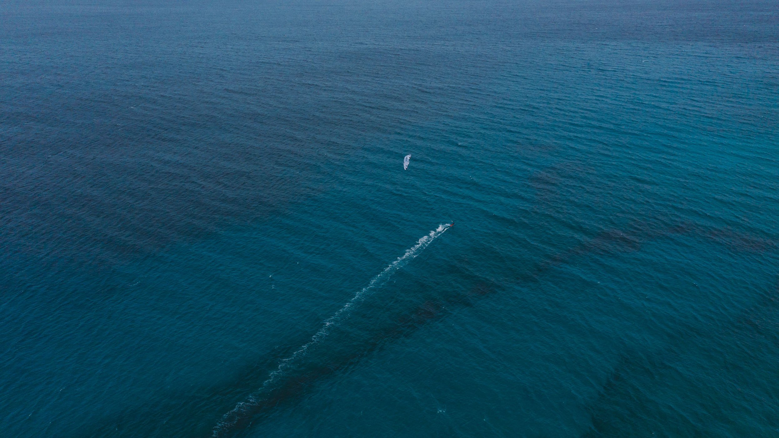 Kite Surfer at Ponta Preta on Sal Cape Verde