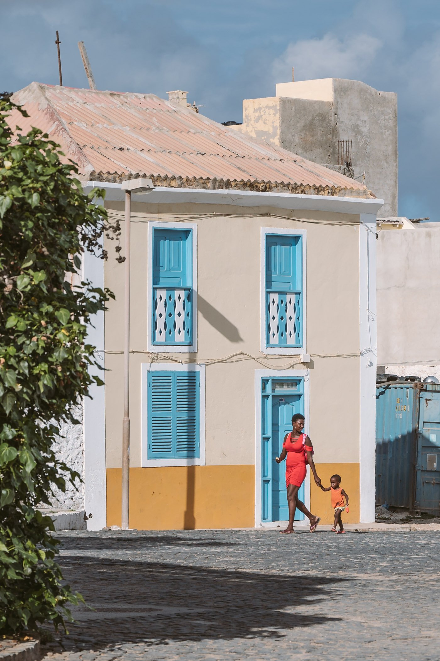 Sal Rei city on Boa Vista Cape Verde