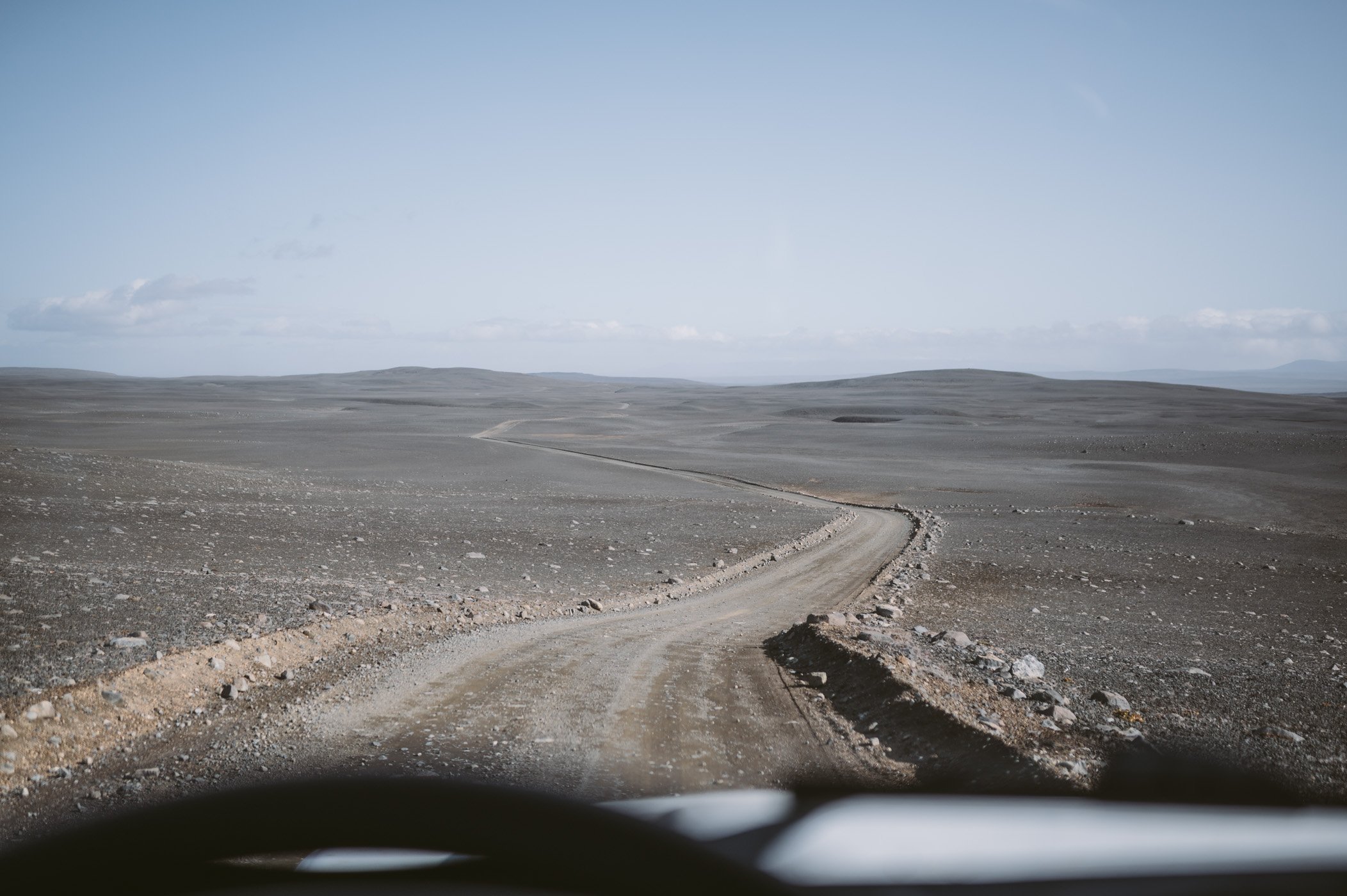 F26 highland road in Iceland