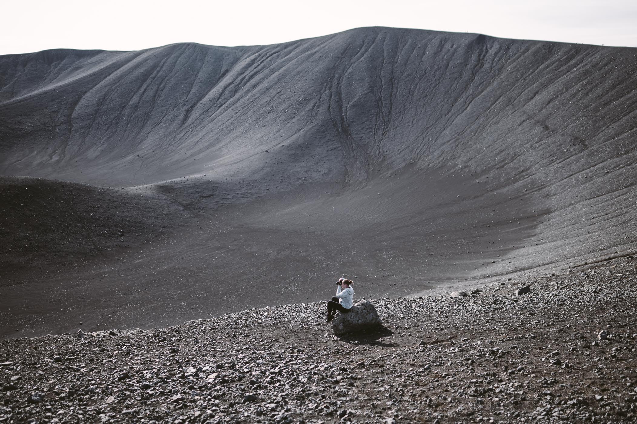 Hverfjall volcano viewpoint