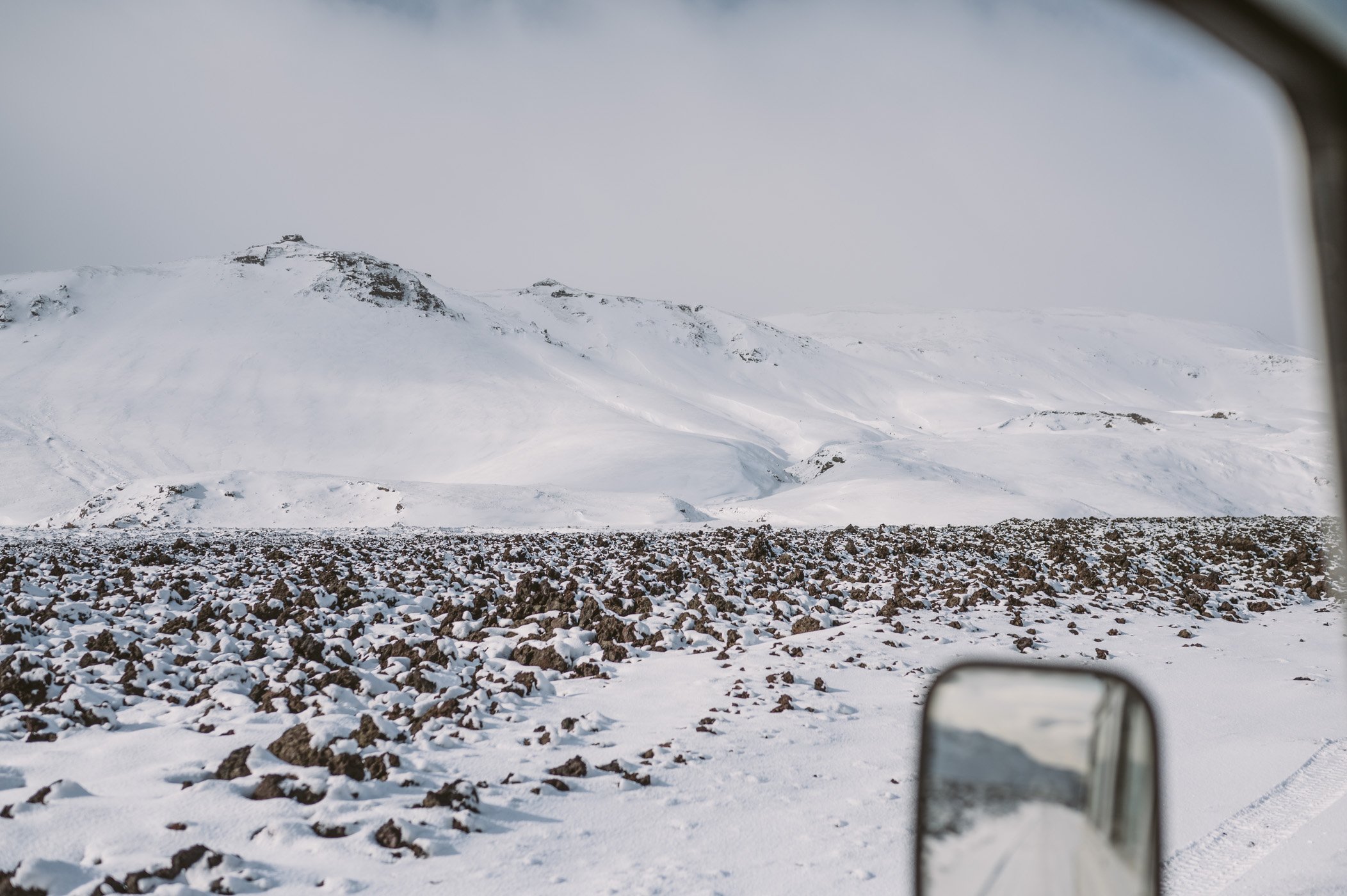 Road to Askja in the highlands of Iceland