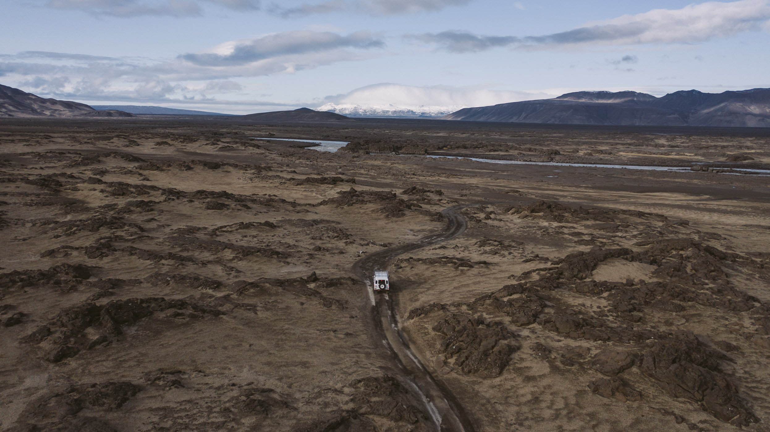 Road to Askja in the highlands of Iceland