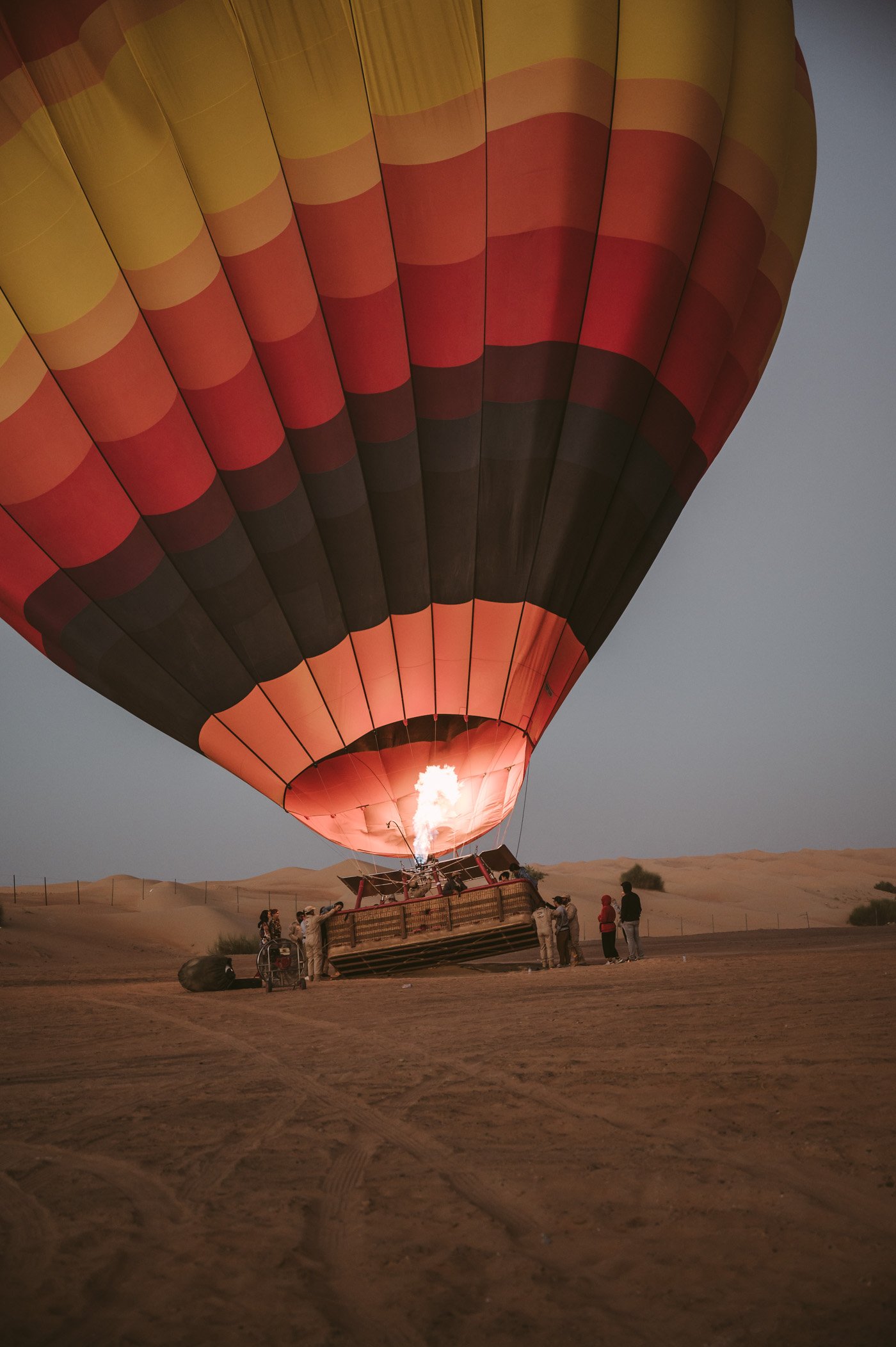 Hot air balloon ride in Dubai