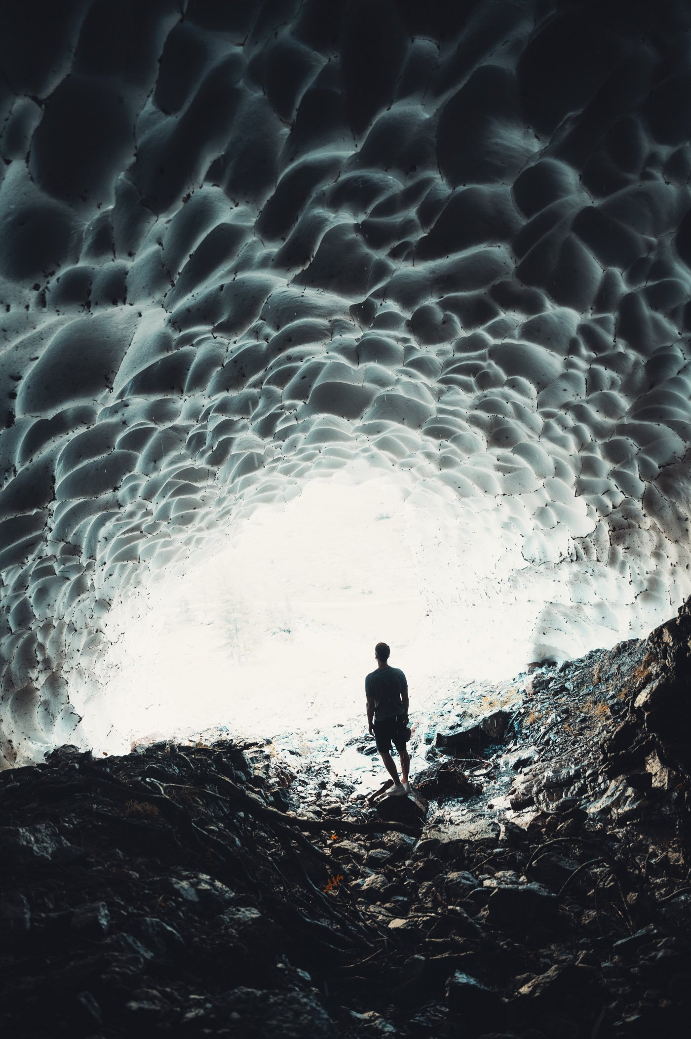 Exploring an ice cave in East Tyrol - part of mindful mountain experiences