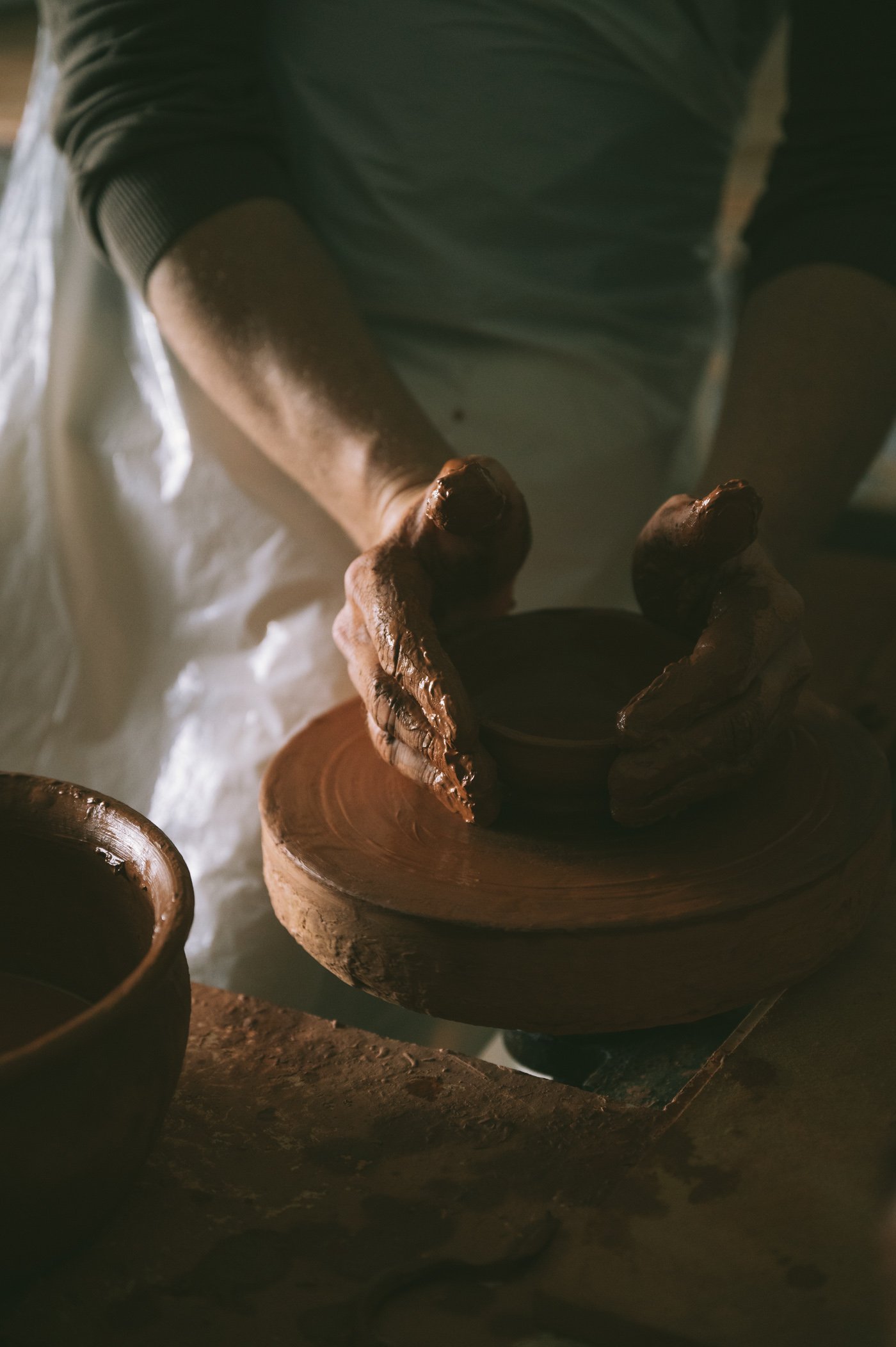 Pottery workshop at São Lourenço do Barrocal farmstay retreat in the Alentejo region of Portugal