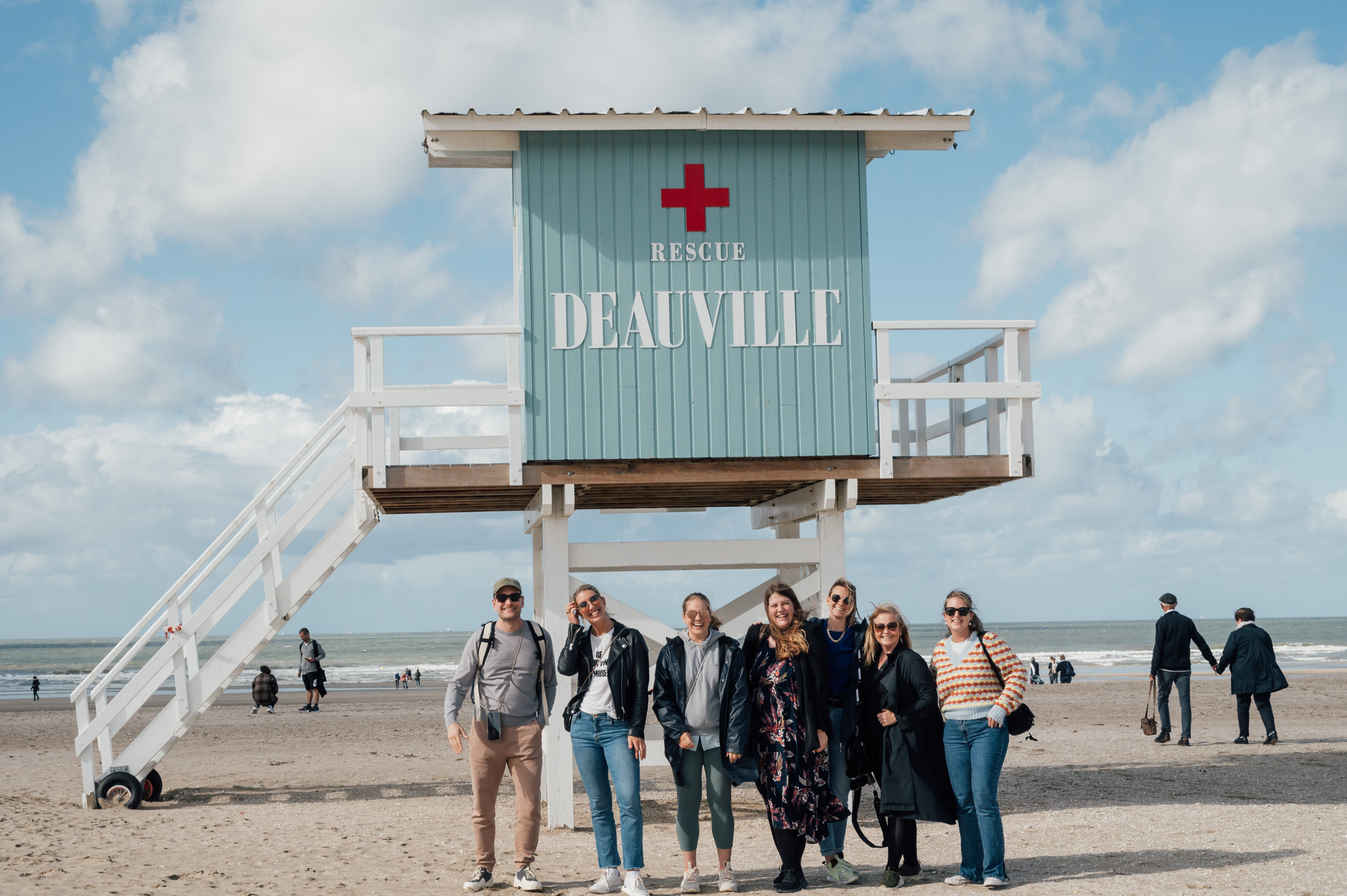 Our travel group through Normandy