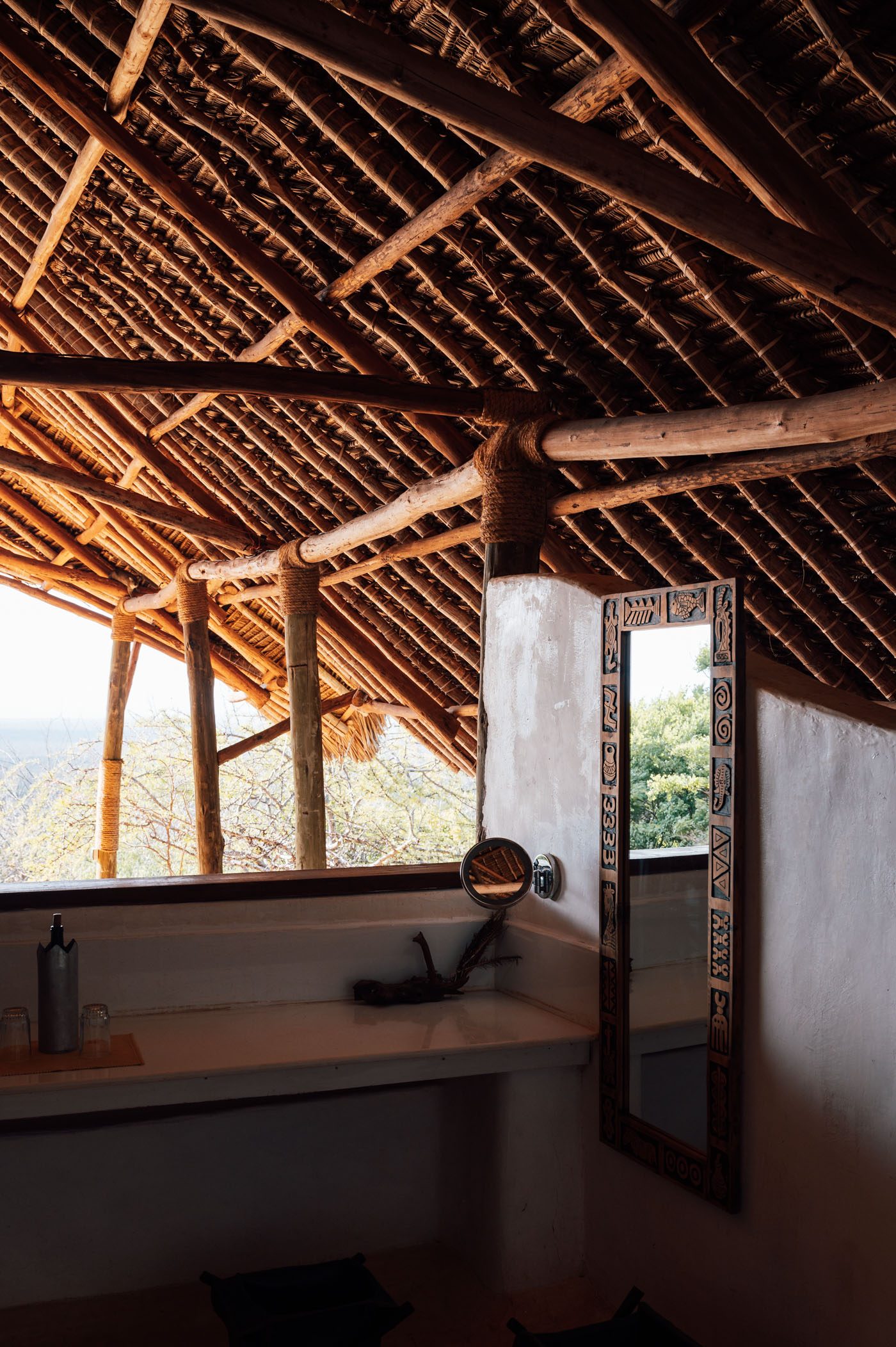 Open bathroom in the The luxury suite at Kipalo Hills by Secluded Africa in Tsavo