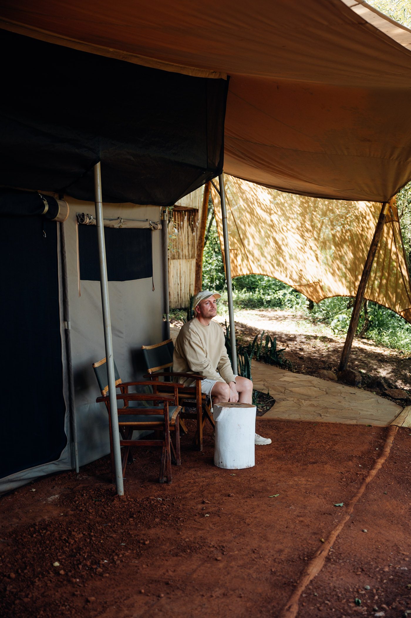 Our tent at Emboo River Camp in the Maasai Mara in Kenya