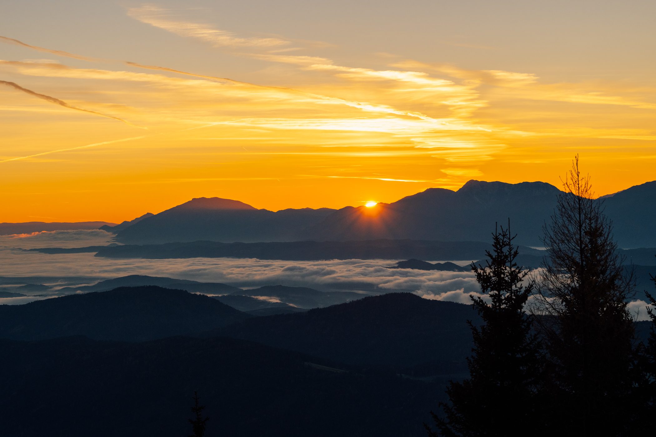 Sunrise at Gerlitzen Carinthia Austria