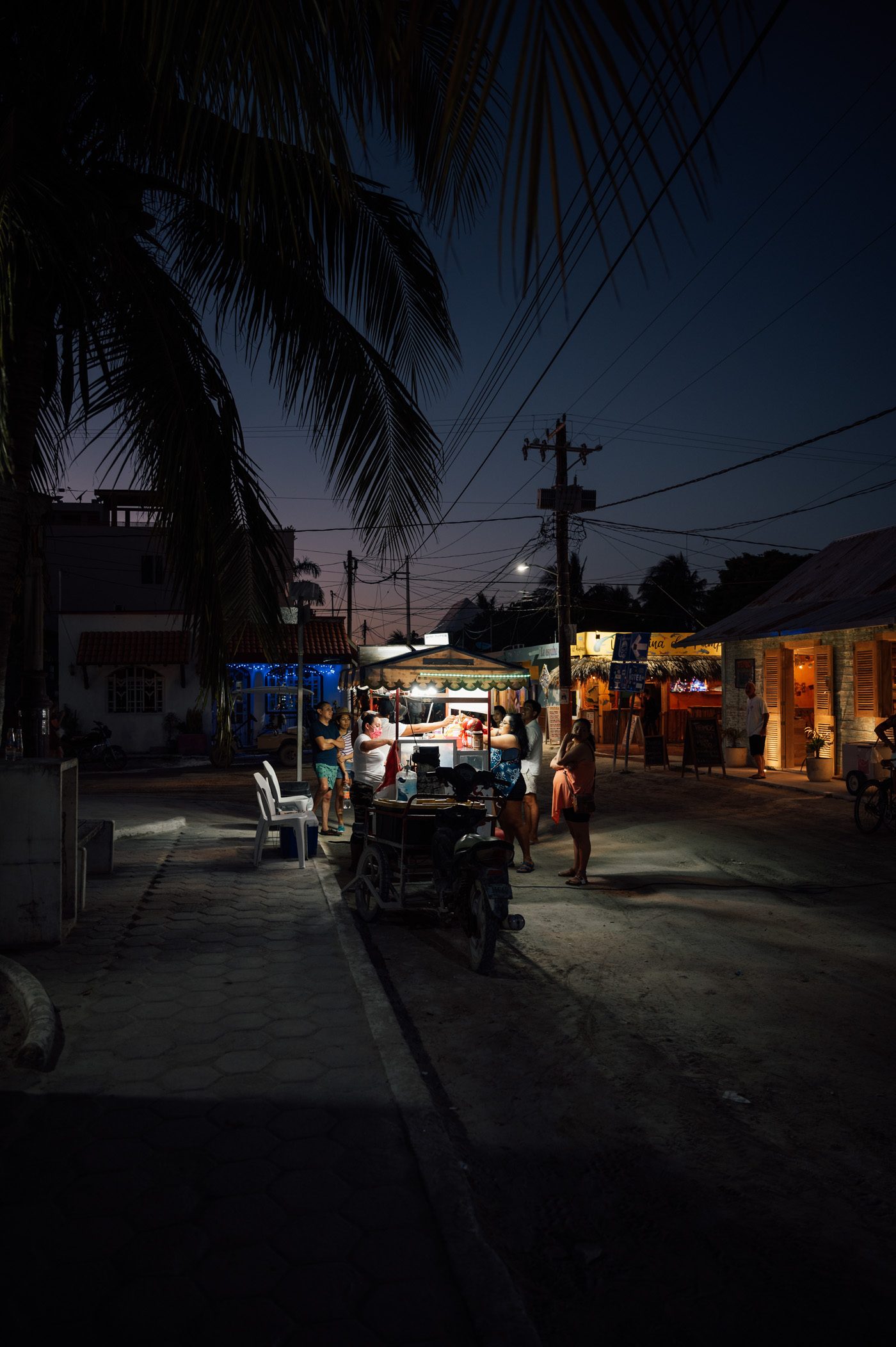Marquesitas street stall on Holbox island, Yucatán Mexico