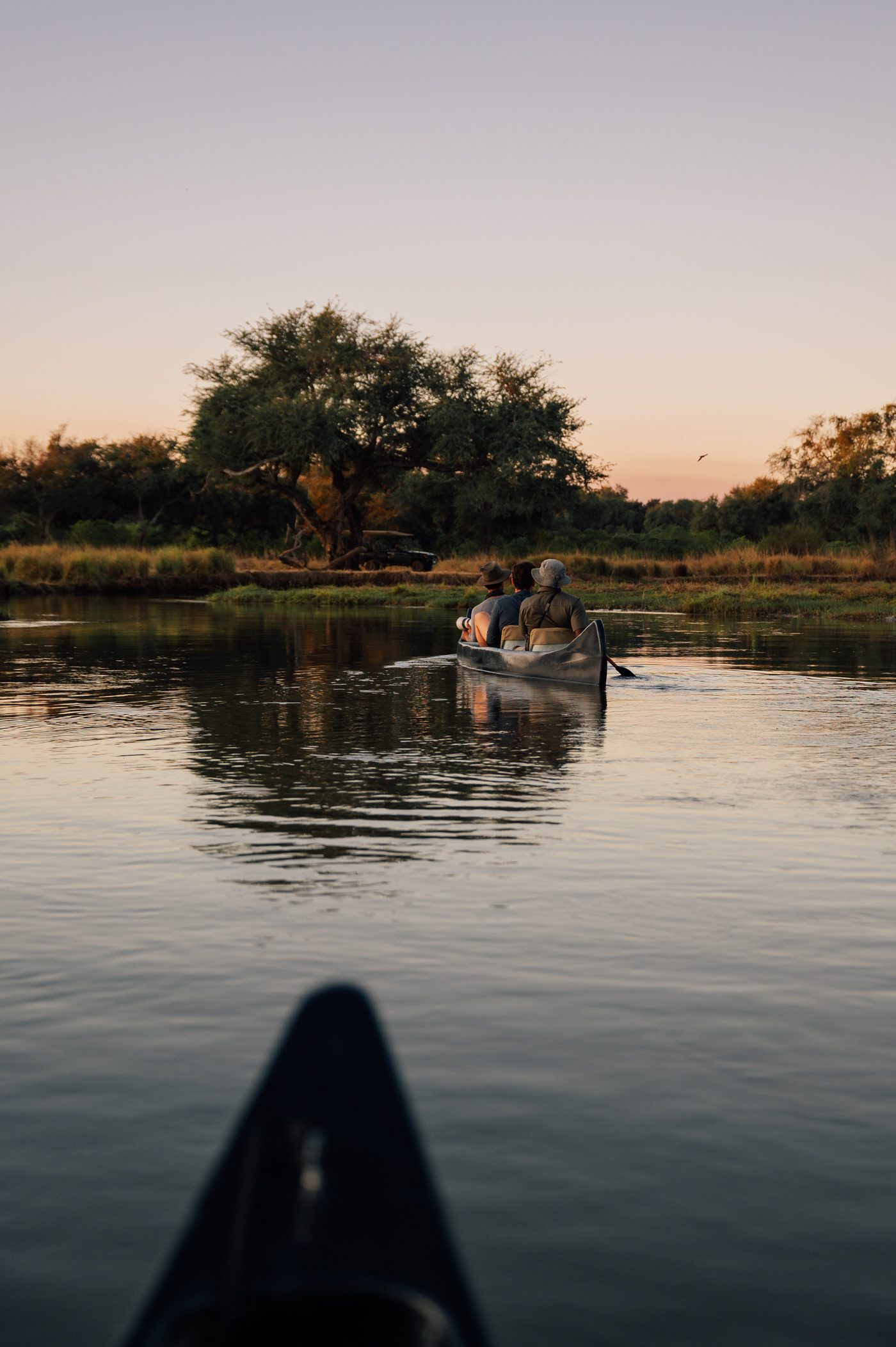 Canoe safari at Kutali Camp by Classic Zambia in Lower Zambezi National Park in Zambia