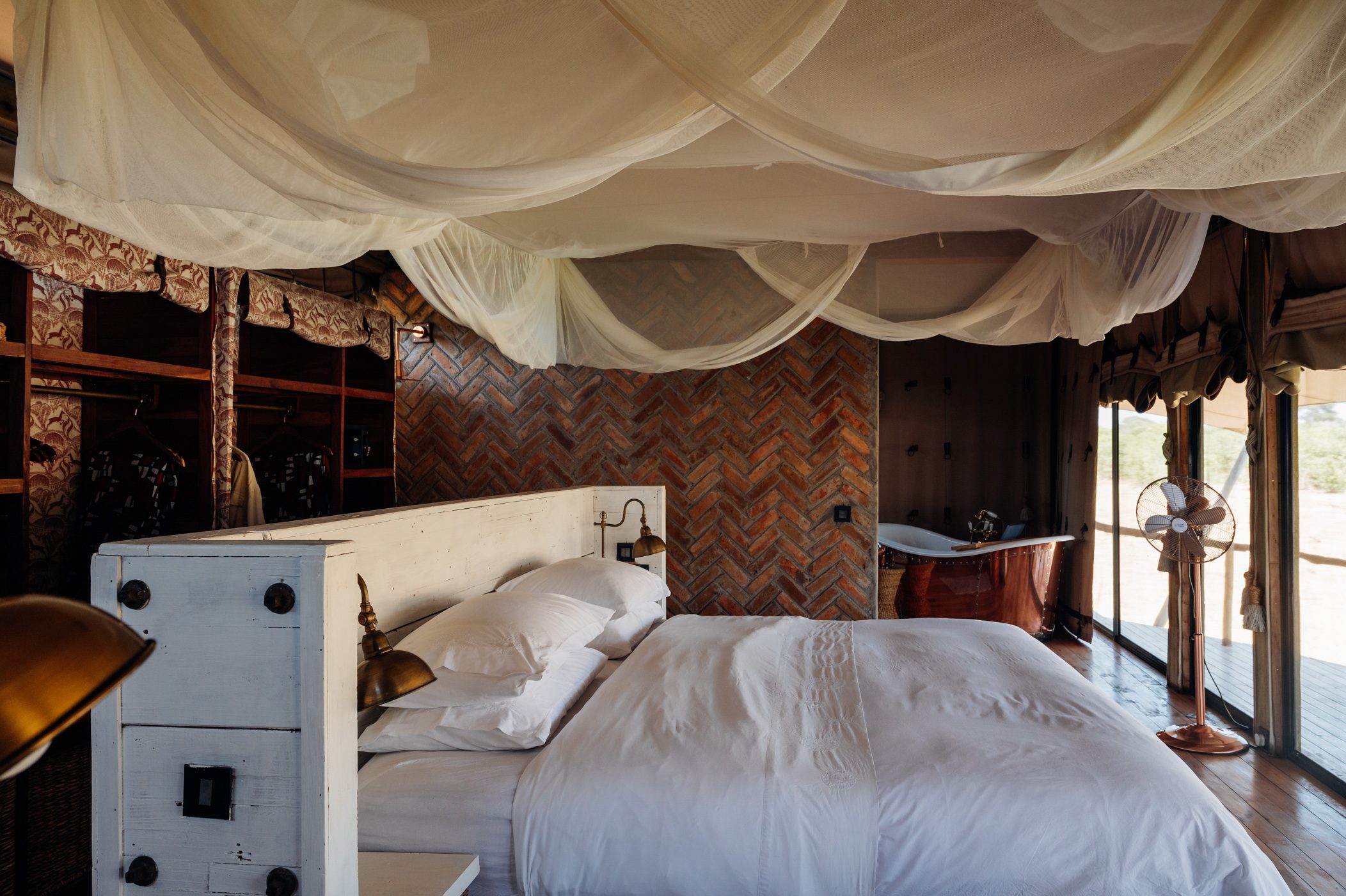 Tented suite at Somalisa Acacia in Hwange National Park in Zimbabwe