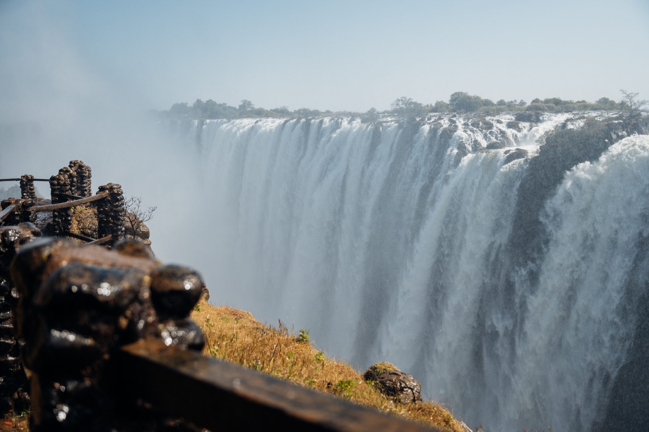 Victoria Falls as seen from the Zambian side