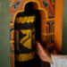 Prayer wheel at a temple in Bhutan