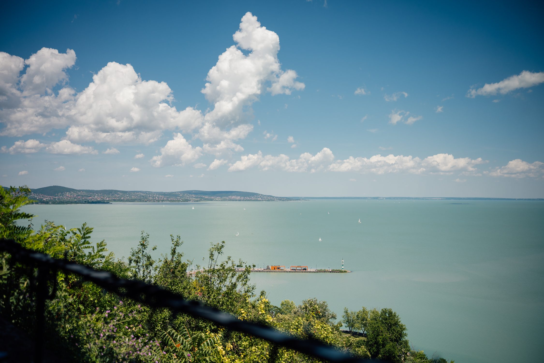 View of Lake Balaton at Tihany, Balaton, Hungary