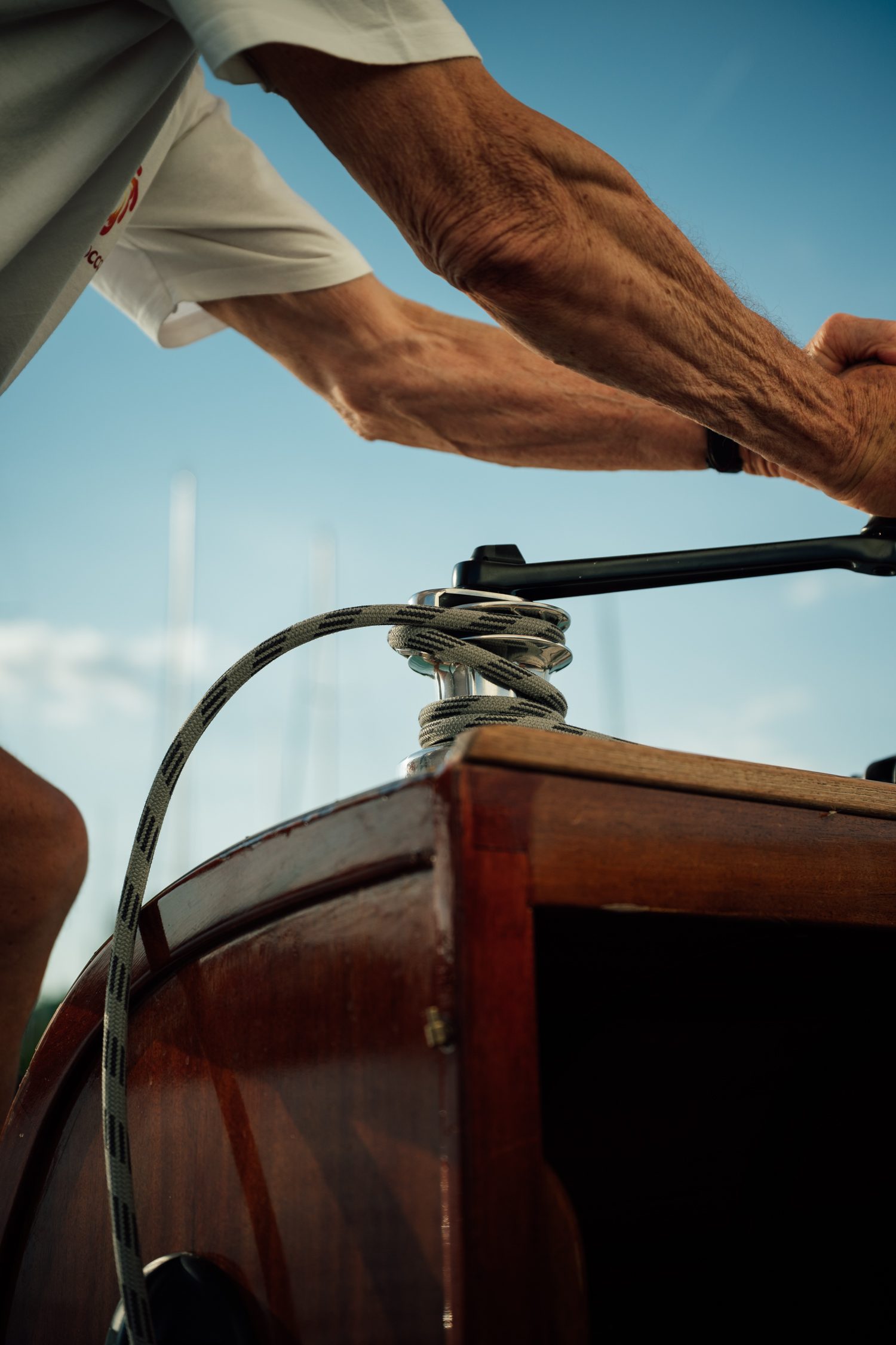 Sailing trip on wooden sailing boat Sirocco 75 at Lake Balaton, Hungary