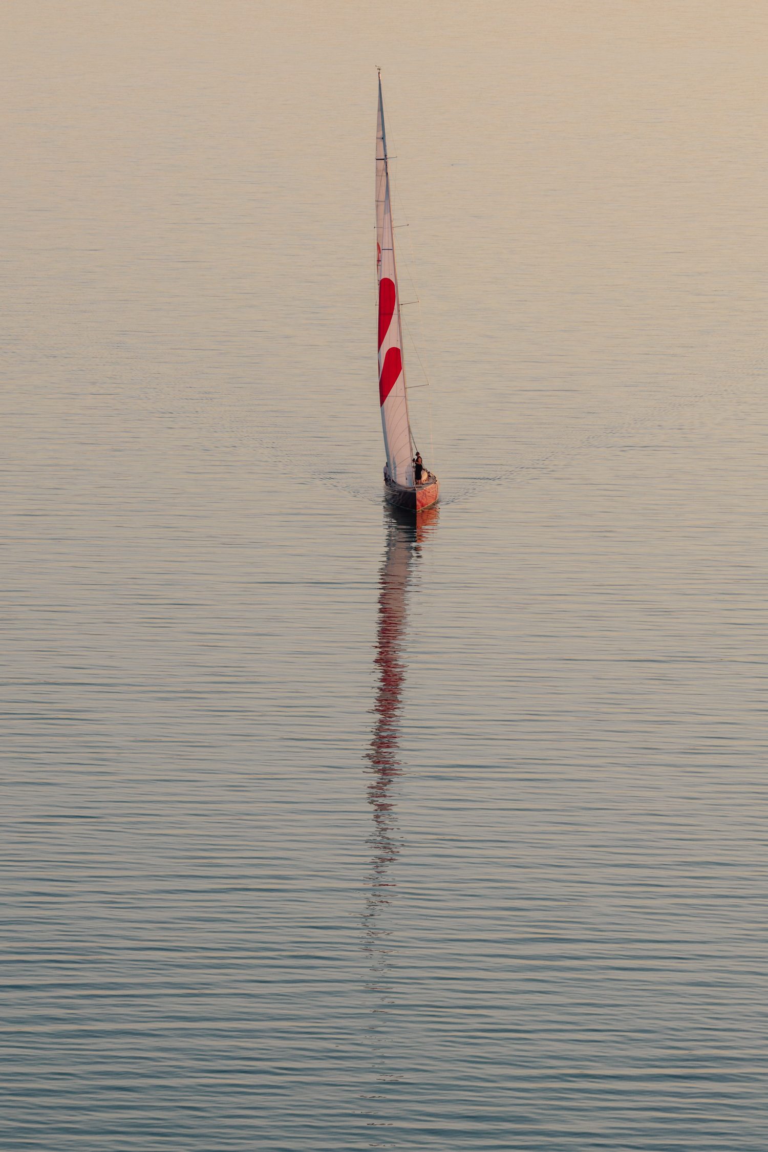 Sailing trip on wooden sailing boat Sirocco 75 at Lake Balaton, Hungary