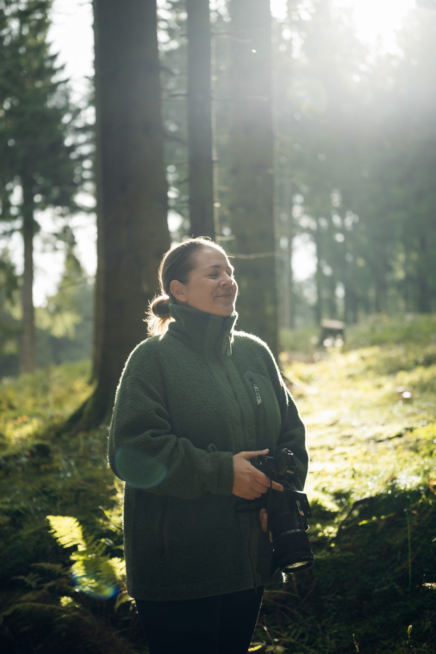 Morning hike at the Thuringia Forest in Germany